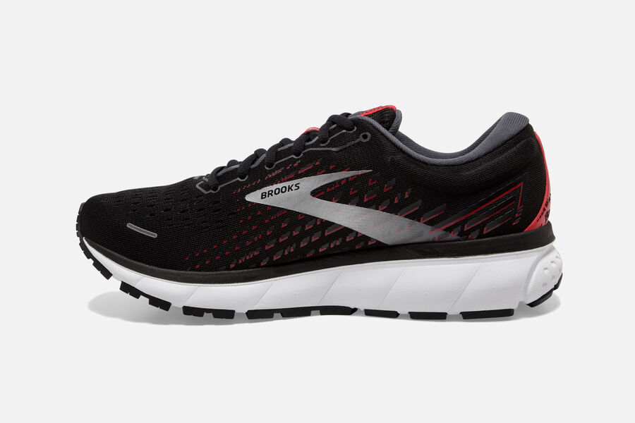 Ghost 13 Road Brooks Running Shoes NZ Mens - Black/Grey - FGZRAM-693